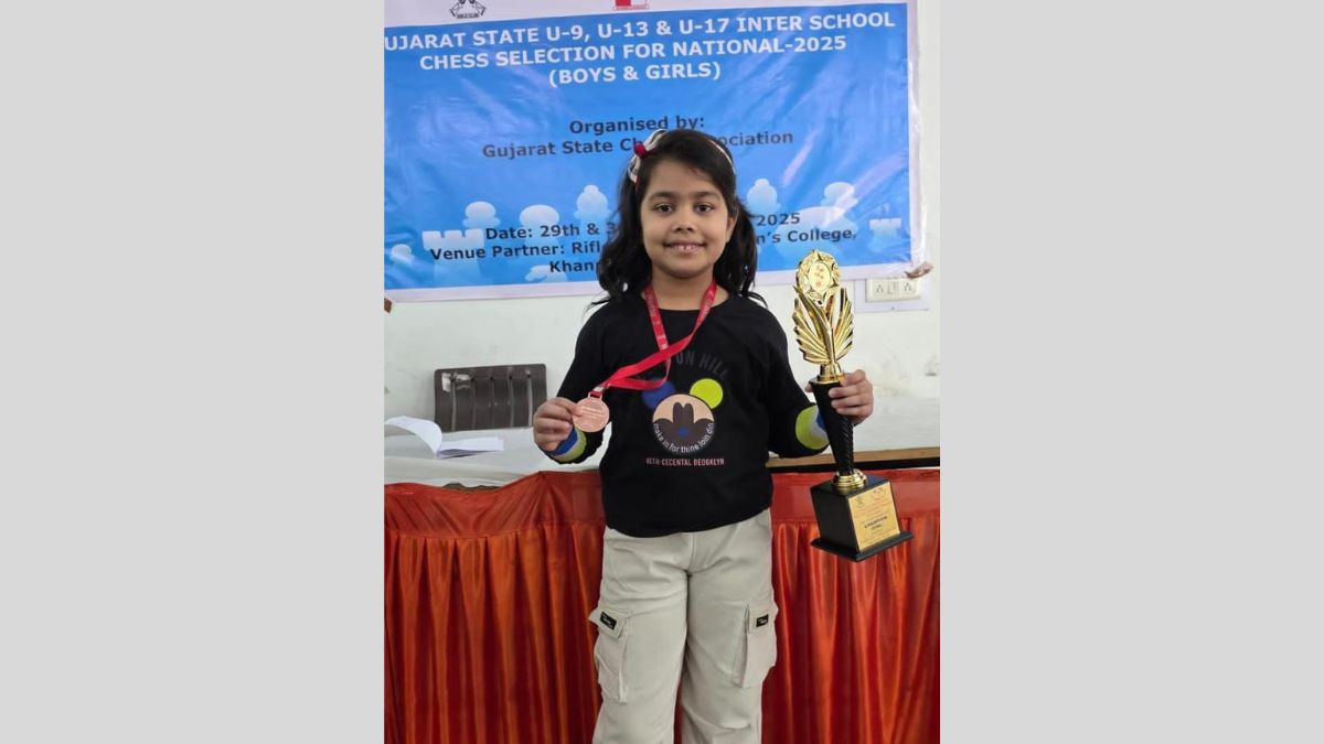 સુરતની નાનકડી ચેસ સ્ટાર આરાધ્યાએ રચ્યો ઈતિહાસ, રાષ્ટ્રીય ચેમ્પિયનશિપ માટે પસંદગી 2 image 2