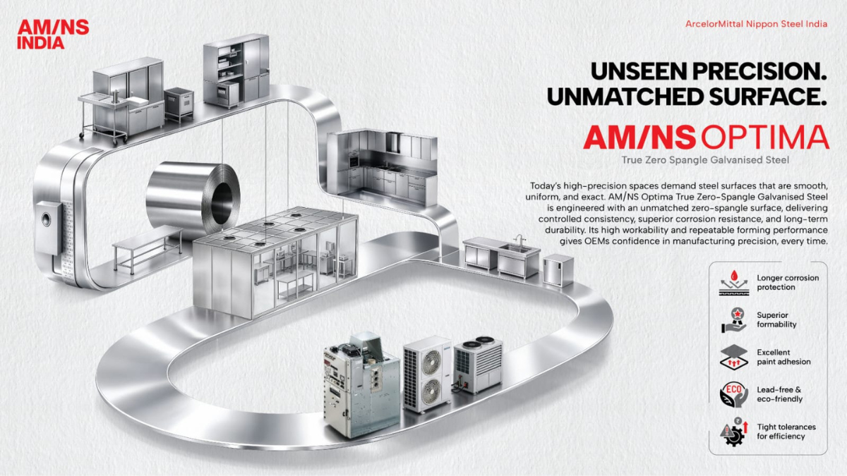 AM/NS Indiaએ વિશ્વસ્તરીય બ્રાન્ડેડ ઉત્પાદનો Vibrance અને Optima સાથે તેની value-added સ્ટીલ શ્રેણીનો વિસ્તાર કર્યો, જે ઘરગથ્થુ ઉપકરણ અને ઔદ્યોગિક ઉત્પાદન ક્ષેત્રને બળ આપશે 2 Untitled design 19